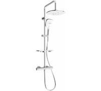 Mexen KT17 conjunto de ducha de superficie con rociador y grifo termostático, cromo/blanco - 771501793-02 1974 5907709141810