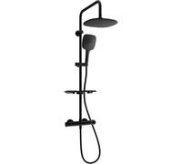Mexen KT17 set de ducha exterior con rociador y grifo termostático, negro - 771501793-70 1975 5907709141827