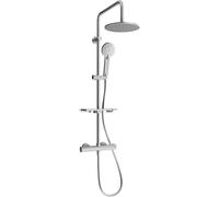 Mexen KT40 conjunto de ducha empotrado con cabezal de lluvia y grifo termostático, gris pistola cepillado - 771504093-66 1991 5907709141872