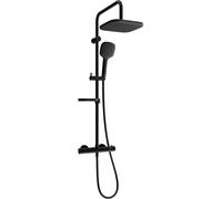 Mexen KX33 conjunto de ducha expuesto con cabezal de ducha y grifo termostático, negro - 771503391-70 1958 5907709141759