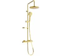 Mexen KX40 conjunto de ducha empotrado con alcachofa y grifo termostático, dorado - 771504091-50 1961 5907709141636