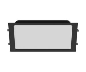 Mexen LDRR panel de techo downlight LED empotrado 30 x 30 cm, 24W, Fría - 6500K, 1920 lm, negro - L211-030-2465-70 97356 5905315984524