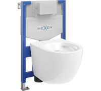 Mexen Lena conjunto empotrado WC bastidor Fenix XS-F con taza WC, blanco brillante - 6803322XX00 13108 5907709163843