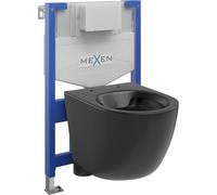 Mexen Lena conjunto empotrado WC bastidor Fenix XS-F con taza WC, negro mate - 6803322XX85 13065 5907709163829