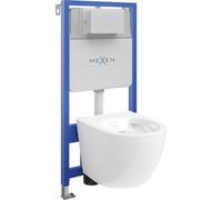Mexen Lena conjunto empotrado WC estructura Fenix Slim con taza WC, blanco brillo - 6103322XX00 12963 5907709163386