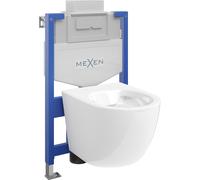 Mexen Lena conjunto empotrado WC estructura Fenix XS-U con inodoro, blanco brillante - 6853322XX00 13020 5907709163614
