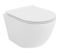 Mexen Lena inodoro Rimless con asiento de cierre suave slim, duroplast, blanco brillante - 30220500 4301 5907709113657