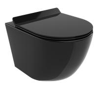 Mexen Lena inodoro sin borde con asiento de cierre suave slim, duroplast, negro brillo - 30224070 4291 5903163389164