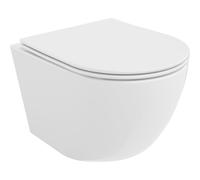 Mexen Lena taza de inodoro sin borde Tornado con asiento de cierre suave delgado, duroplast, blanco brillo - 30220400T 61495 5905315577405