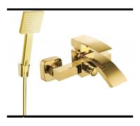 Mexen Libra R45 grifo de bañera con set de ducha, oro - 74513R45-50 5554 5907709187771