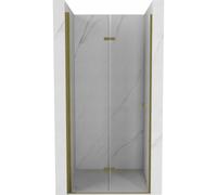 Mexen Lima puerta de ducha plegable 80 cm, transparente, dorado - 856-080-000-50-00 2586 5907709130890