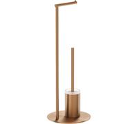 Mexen Loop cepillo de baño de pie con soporte para papel, cobre cepillado - 70A71095-65 94887 5905315737205