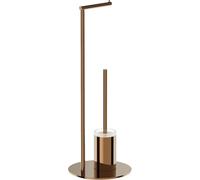 Mexen Loop cepillo de baño de pie con soporte para papel, oro rosa - 70A71095-60 94886 5905315736987