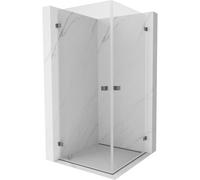 Mexen Lunar-B Duo cabina de ducha abatible 80 x 80 cm, transparente, metal de cañón - 832-080L-080P-95-00 66889 5905315455178