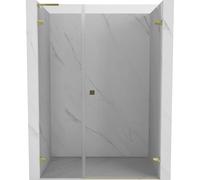 Mexen Lunar-B L puerta de ducha abatible derecha 130 cm, transparente, dorado - 832SL-130-050-50-00-P 69534 5905315527660