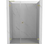 Mexen Lunar-B L puerta de ducha batiente derecha 125 cm, transparente, dorado cepillado - 832SL-125-050-55-00-P 69547 5905315527745