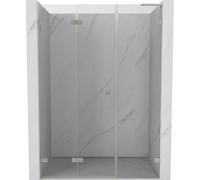 Mexen Lunar-F L puerta de ducha plegable izquierda 125 cm, transparente, níquel cepillado - 836SL-125-050-97-00-L 69595 5905315514288