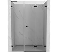 Mexen Lunar-F L puertas de ducha plegables derecha 125 cm, transparentes, negras - 836SL-125-050-70-00-P 69785 5905315515001