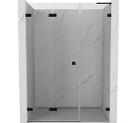 Mexen Lunar-F L puertas de ducha plegables izquierdas 140 cm, transparente, negro - 836SL-140-050-70-00-L 69559 5905315514134