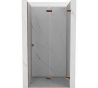 Mexen Lunar-F puertas de ducha plegables derecha 90 cm, transparente, oro rosado - 836-090-000-60-00-P 68876 5905315477163