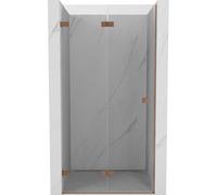 Mexen Lunar-F puertas de ducha plegables izquierda 100 cm, transparente, cobre cepillado - 836-100-000-65-00-L 68797 5905315476371