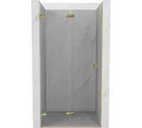 Mexen Lunar-F puertas de ducha plegables izquierda 70 cm, transparentes, doradas - 836-070-000-50-00-L 68764 5905315476043