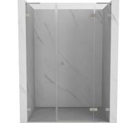 Mexen Lunar L puerta de ducha abatible derecha 150 cm, transparente, níquel cepillado - 834SL-150-050-97-00-P 70399 5905315523815