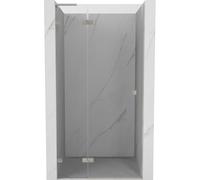 Mexen Lunar L puerta de ducha abatible izquierda 80 cm, transparente, níquel cepillado - 834L-080-000-97-00-L 68502 5905315421777