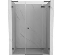 Mexen Lunar L puerta de ducha batiente derecha 130 cm, transparente, metal de arma - 834SL-130-050-95-00-P 70385 5905315523686