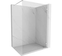 Mexen Lunar pared de ducha Walk-in derecha 130 x 200 cm, transparente 8 mm, níquel cepillado - 830-130-000-97-00-P 67776 5905315530707