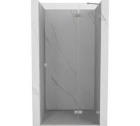 Mexen Lunar puerta de ducha abatible derecha 100 cm, transparente, níquel cepillado - 834-100-000-97-00-P 68224 5905315420312