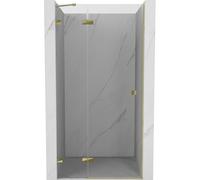 Mexen Lunar puerta de ducha abatible izquierda 100 cm, transparente, dorada - 834-100-000-50-00-L 67836 5905315417763