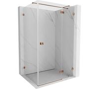 Mexen Lunar T cabina de ducha abatible derecha 70 x 120 cm, transparente, oro rosa - 834T-070-120-60-00-P 91436 5905315799326