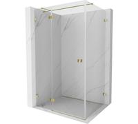 Mexen Lunar T cabina de ducha abatible izquierda 70 x 110 cm, transparente, dorada - 834T-070-110-50-00-L 91252 5905315795014