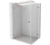 Mexen Lunar T cabina de ducha abatible izquierda 80 x 90 cm, transparente, cobre cepillado - 834T-080-090-65-00-L 91482 5905315796196