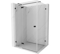 Mexen Lunar T cabina de ducha giratoria izquierda 75 x 110 cm, transparente, negra - 834T-075-110-70-00-L 91626 5905315796875