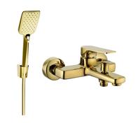 Mexen Lynx R62 grifo de bañera con conjunto de ducha, dorado - 74593R62-50 5637 5907709187245