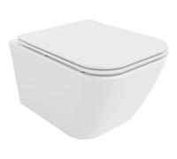 Mexen Madox inodoro Rimless con asiento de cierre suave slim, duroplast, blanco brillante - 30154000 16036 5907709154407