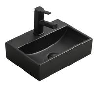 Mexen Mini lavabo sobre encimera 40 x 30 cm, negro mate - 21094085 2306 5907709190627