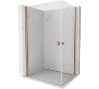 Mexen Mist-B Duo cabina de ducha abatible 85 x 80 cm, transparente, cobre cepillado - 8A2-085-080-65-00 78437 5905315672070