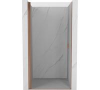 Mexen Mist-B puerta de ducha abatible 100 cm, transparente, cobre cepillado - 8A2-100-000-65-00 76797 5905315665164