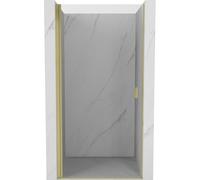 Mexen Mist-B puertas de ducha abatibles 60 cm, transparente, dorado cepillado - 8A2-060-000-55-00 76746 5905315664990