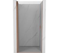 Mexen Mist-B puertas de ducha abatibles 70 cm, transparente, cobre cepillado - 8A2-070-000-65-00 76787 5905315665102