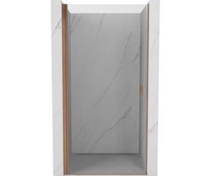 Mexen Mist-B puertas de ducha abatibles 70 cm, transparente, cobre cepillado - 8A2-070-000-65-00 76787 5905315665102