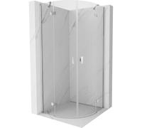 Mexen Mist cabina de ducha semicircular abatible 80 x 80 cm, transparente, cromo - 8A33-080-080-01-00 77727 5905315673602