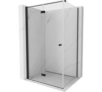 Mexen Mist-F cabina de ducha plegable izquierda 110 x 90 cm, transparente, negra - 8A6T-110-090-70-00-L 76991 5905315645340