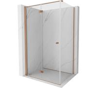 Mexen Mist-F cabina de ducha plegable izquierda 95 x 110 cm, transparente, cobre cepillado - 8A6T-095-110-65-00-L 76926 5905315644657