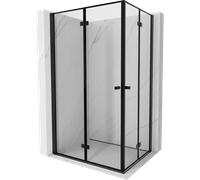 Mexen Mist-F Duo cabina de ducha plegable izquierda 100 x 85 cm, marco negro, negro - 8A6-100L-085P-70-70 78384 5905315661166
