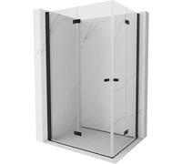 Mexen Mist-F Duo cabina de ducha plegable izquierda 90 x 80 cm, transparente, negra - 8A6-090L-080P-70-00 77775 5905315659828