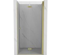 Mexen Mist-F mampara de ducha plegable derecha 70 cm, transparente, oro cepillado - 8A6-070-000-55-00-P 75509 5905315640239